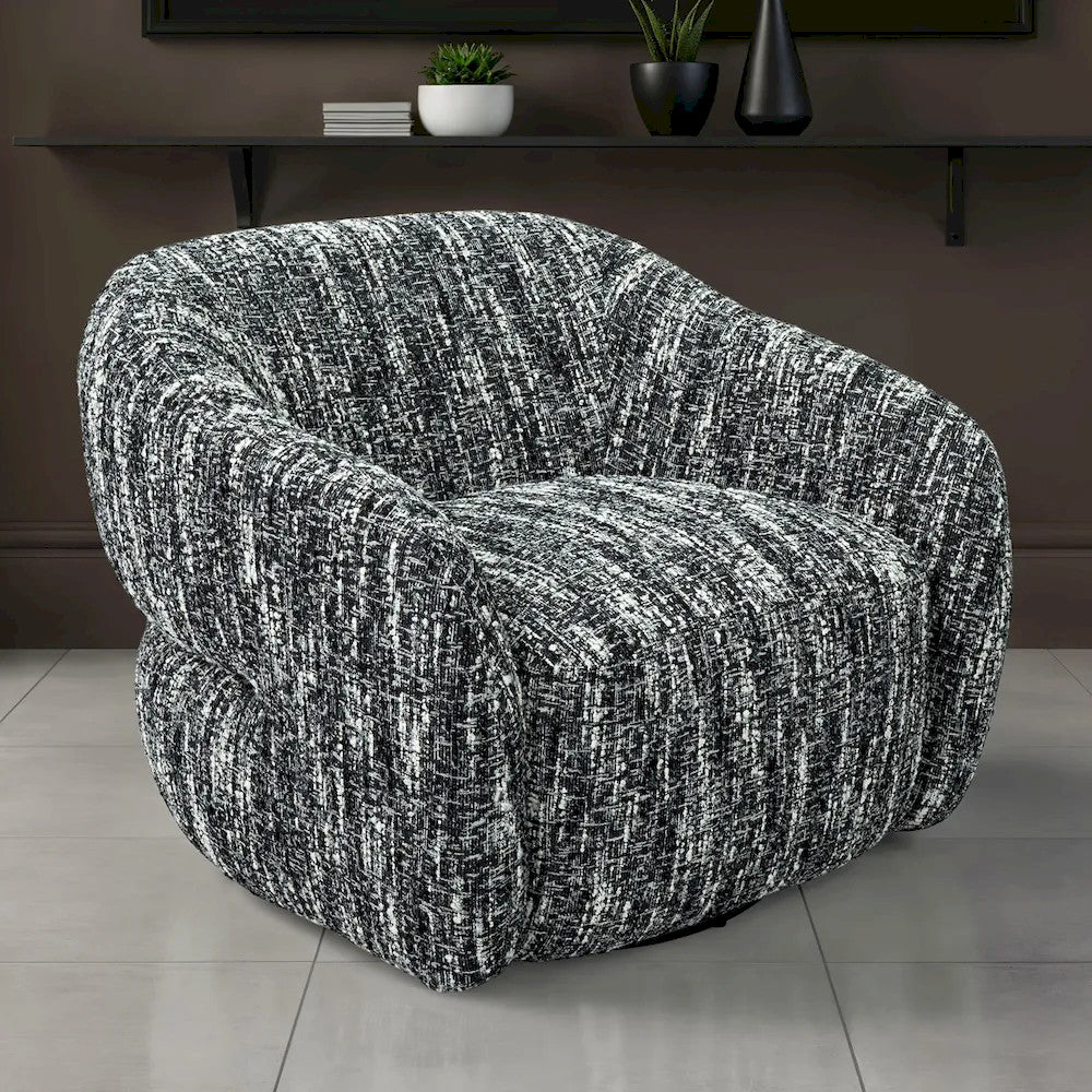 Furniture of America - Pyrena - Swivel Chair - Black - FM-AC6013BK-SW view 2
