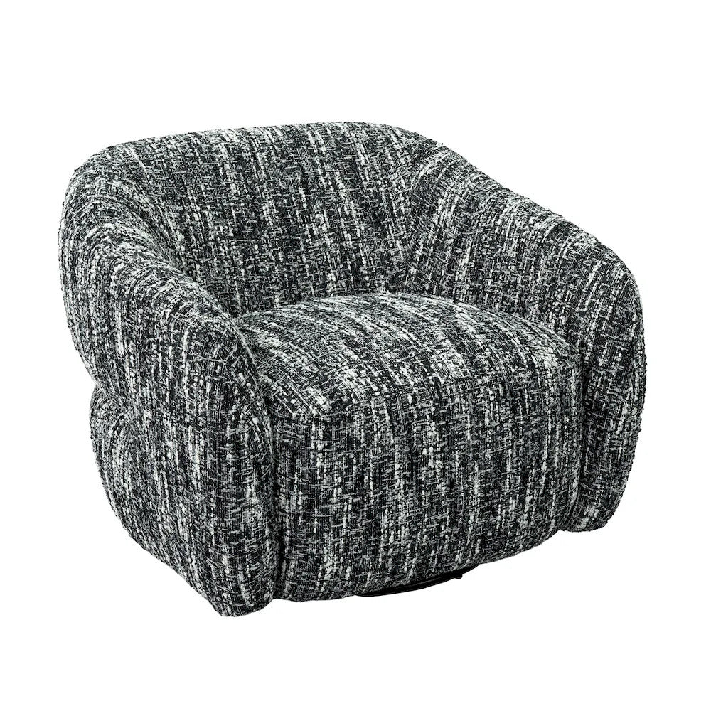Furniture of America - Pyrena - Swivel Chair - Black - FM-AC6013BK-SW view 4