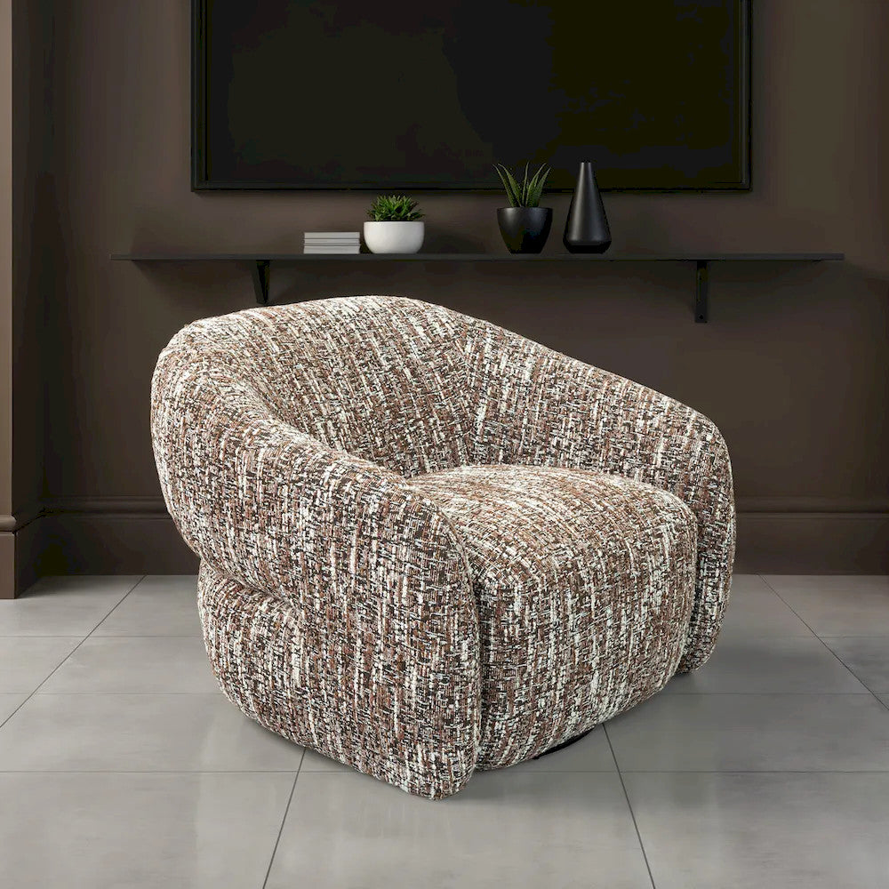 Furniture of America - Pyrena - Swivel Chair - Brown - FM-AC6013BR-SW view 1