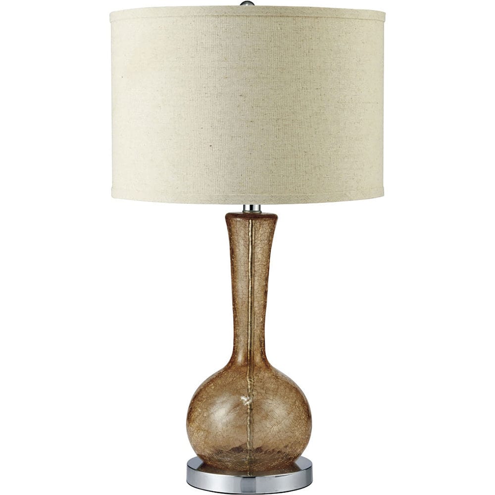Furniture of America - Rachel 15"H Glass Amber Table Lamp in Amber - L731208 View 1