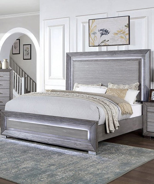 Furniture of America - Raiden Queen Bed in Gray - CM7468GY-Q-BED View 1