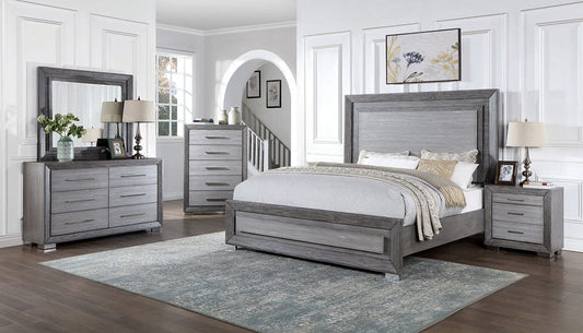 Furniture of America - Raiden Queen Bed in Gray - CM7468GY-Q-BED View 2