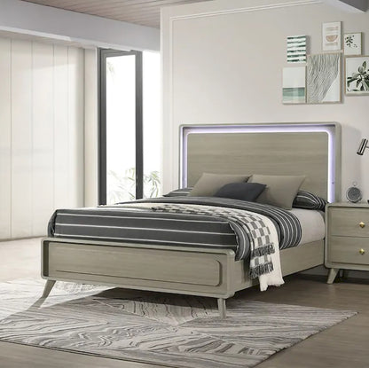 Furniture of America - Rainier - E.King Bed, Gray - FM72002GY-EK-BED view 1