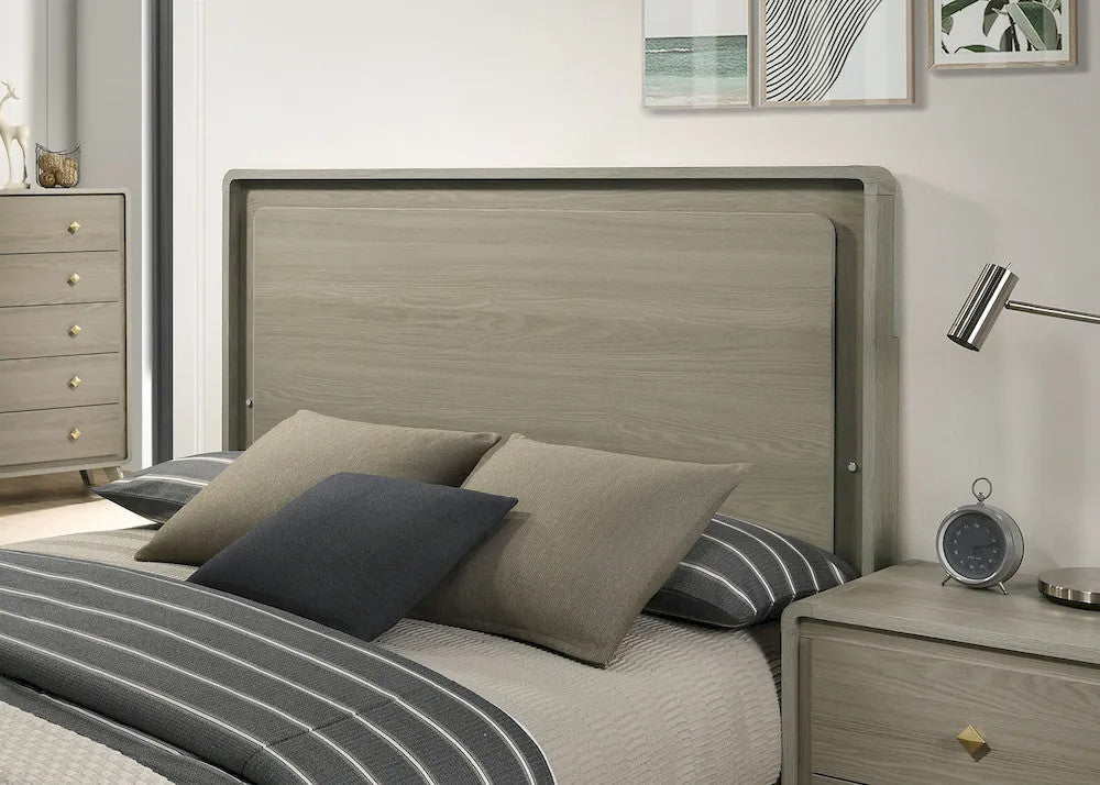 Furniture of America - Rainier - E.King Bed, Gray - FM72002GY-EK-BED view 2