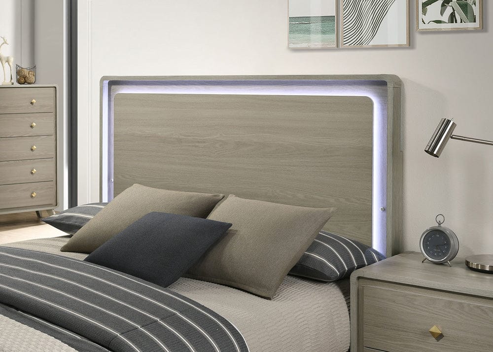 Furniture of America - Rainier Queen Bed in Gray - FM72002GY-Q-BED View 3