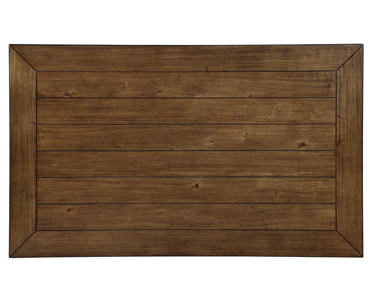 Furniture of America - Rapidview 7 Pc. Dining Table Set in Walnut/Light Gray - CM3259WN-T-7PC View 2