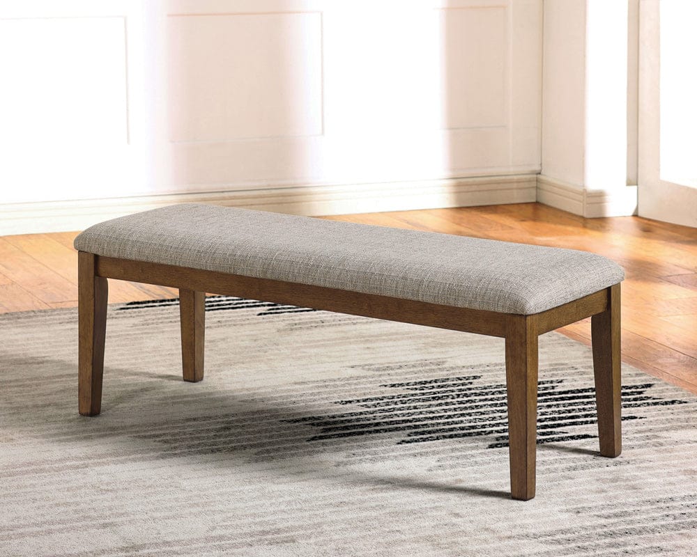 Furniture of America - Rapidview Bench in Walnut/Light Gray - CM3259WN-BN View 1