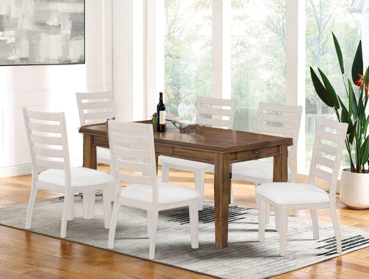 Furniture of America - Rapidview Dining Table in Walnut/Light Gray - CM3259WN-T View 1
