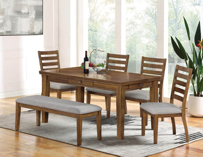 Furniture of America - Rapidview Dining Table in Walnut/Light Gray - CM3259WN-T View 2