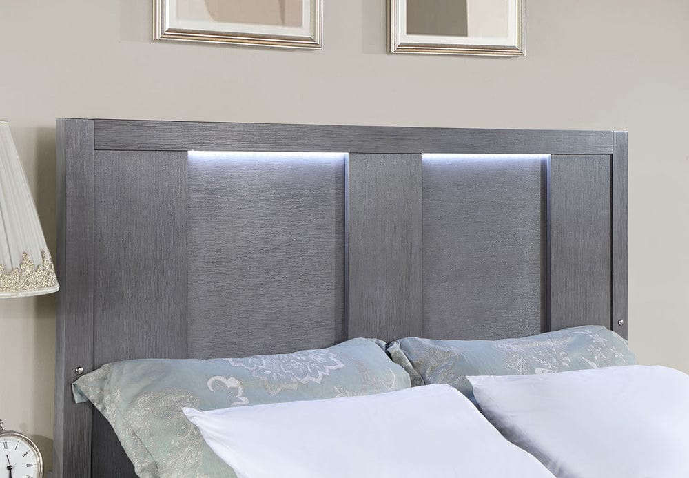 Furniture of America - Regulus Cal.King Bed in Gray - CM7475GY-CK-BED View 2