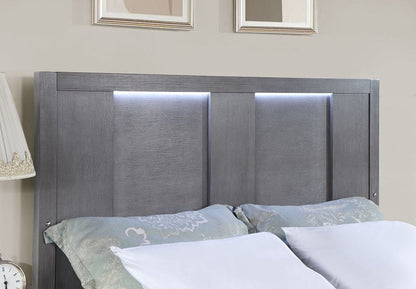 Furniture of America - Regulus Cal.King Bed in Gray - CM7475GY-CK-BED View 2