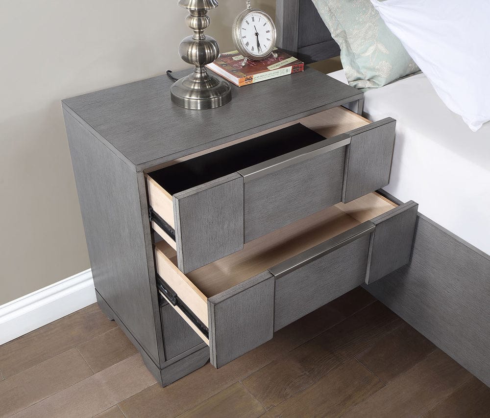 Furniture of America - Regulus Nightstand in Gray - CM7475GY-N View 2