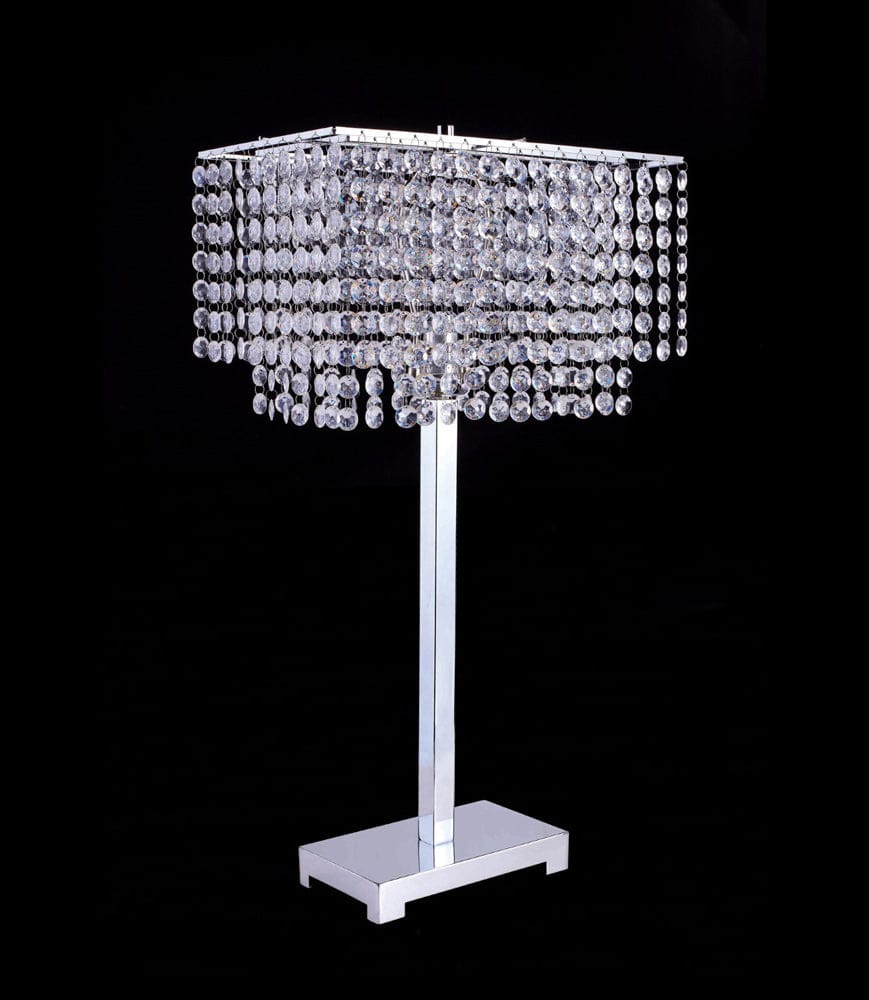 Furniture of America - Rena Table Lamp in Chrome - L7732CR View 1