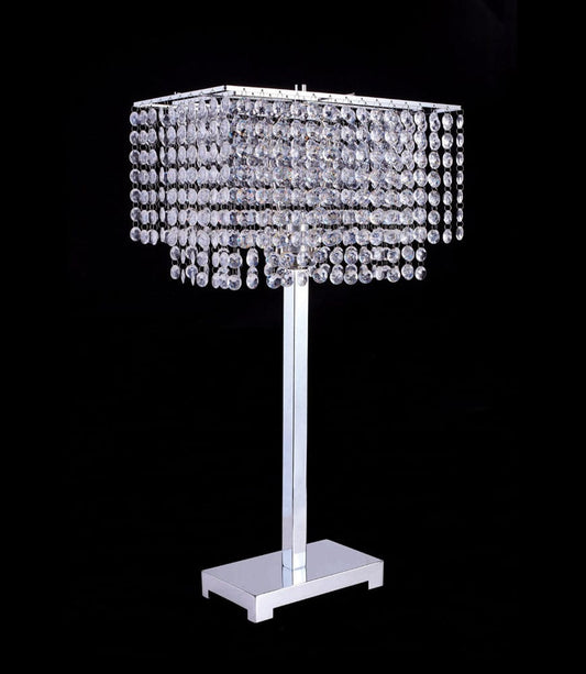 Furniture of America - Rena Table Lamp in Chrome - L7732CR View 1