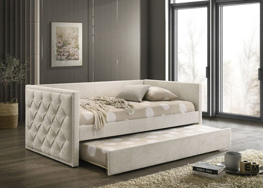 Furniture of America - Renzi Daybed w/ Trundle in Beige - FM1202BG-BED View 1