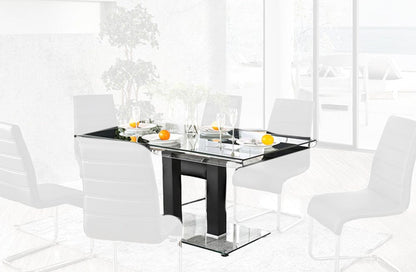 Furniture of America - Richfield Dining Table in Black/Chrome - CM3362BK-T-TABLE View 1