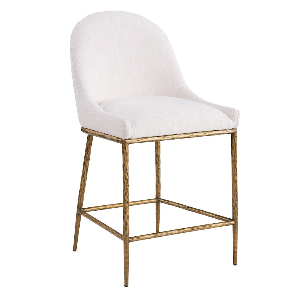 Furniture of America - Rilva - Counter Ht. Stool (1/CTN) - Matte Gold - FM37015GD-PC view 1