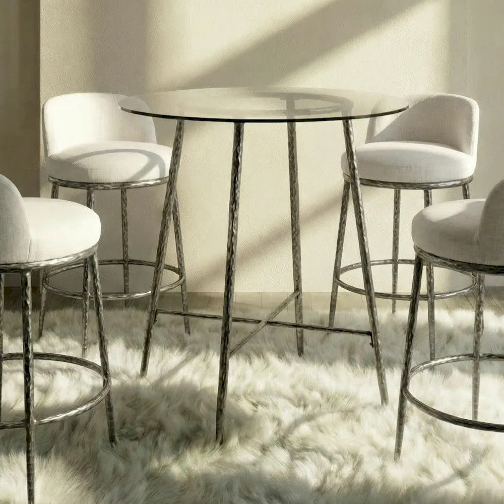 Furniture of America - Rilva - Counter Ht. Table - Gunmetal - FM37014GY-PT view 3