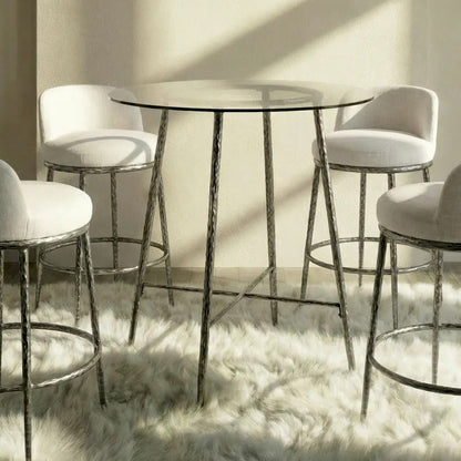 Furniture of America - Rilva - Counter Ht. Table - Gunmetal - FM37014GY-PT view 3