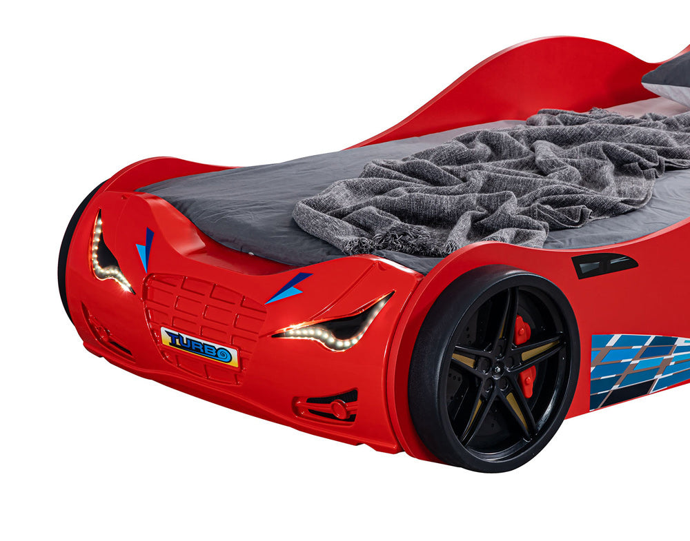 Furniture of America - Roadstar Car Bed in Red - FOA7730RD-BED View 3