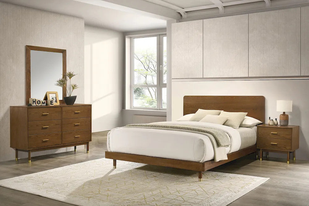 Furniture of America - Romford - 4 Pc. Queen Bedroom Set - FM72034WN-Q-4PC view 1