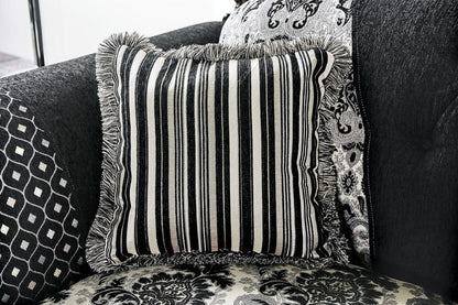 Furniture of America - Ronja Sofa + Loveseat in Black - SM6432-2PC View 3