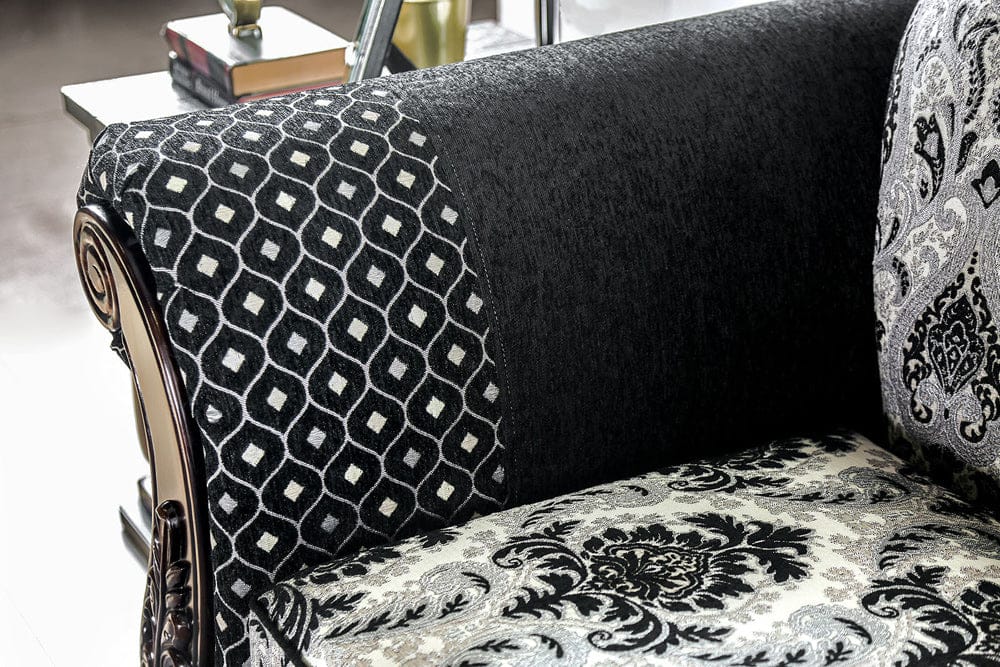Furniture of America - Ronja Sofa + Loveseat in Black - SM6432-2PC View 5