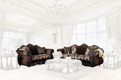 Furniture of America - Ronja Sofa + Loveseat in Brown - SM6431-2PC View 1