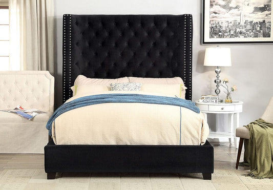 Furniture of America - Rosabelle Queen Bed in Black - CM7669BK-Q-BED View 1