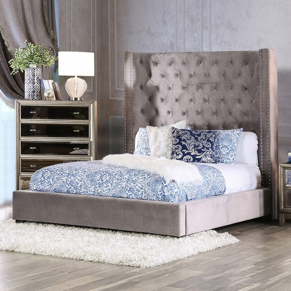 Furniture of America - Rosabelle Queen Bed in Gray - CM7669GY-Q-BED View 1