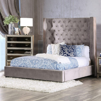 Furniture of America - Rosabelle Queen Bed in Gray - CM7669GY-Q-BED View 1