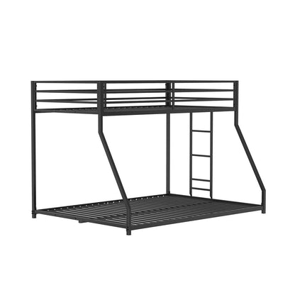 Furniture of America - Rothwell Twin/Full Metal Bunk Bed in Matte Black - FM-BK1200BK-TF View 1