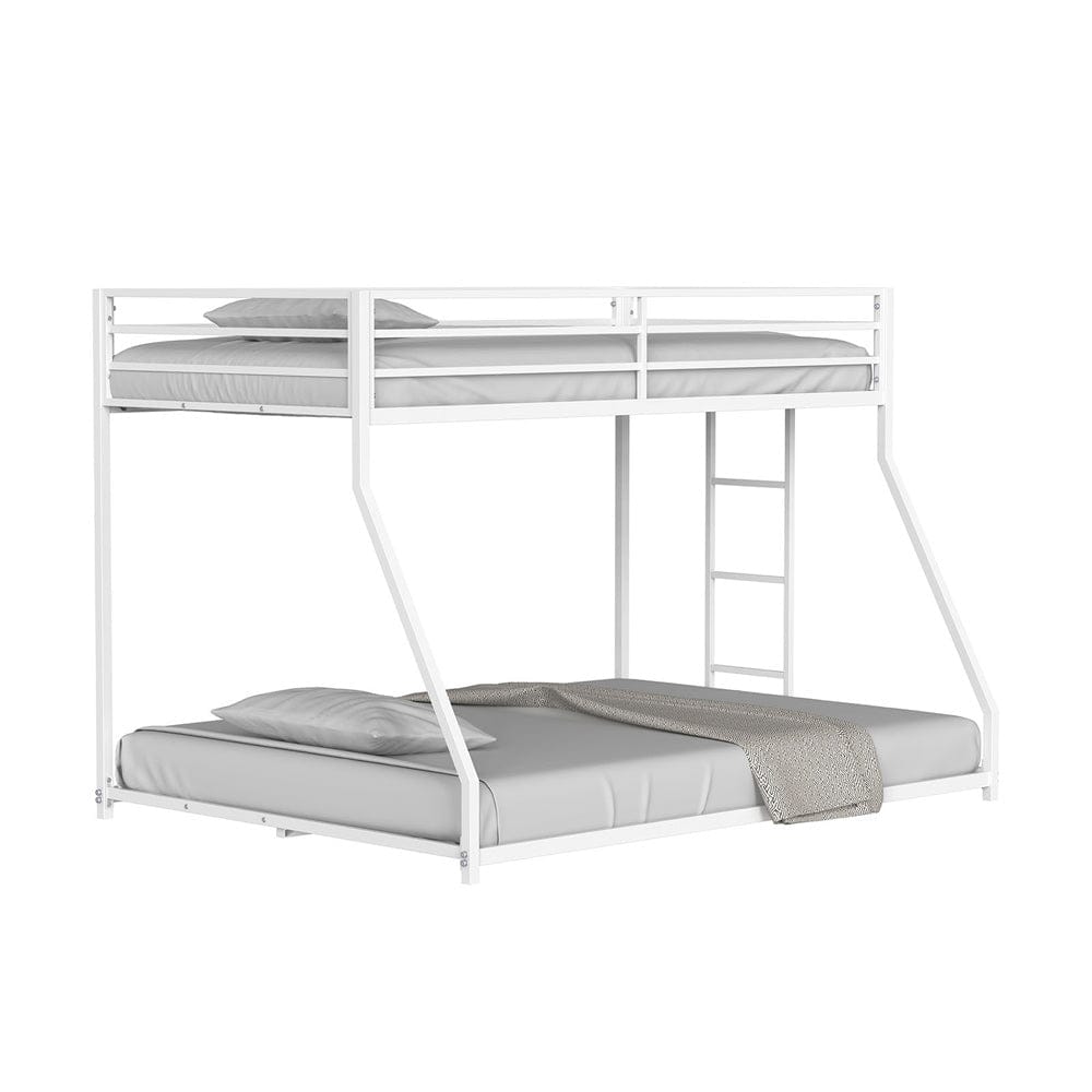 Furniture of America - Rothwell Twin/Full Metal Bunk Bed in Matte White - FM-BK1200WH-TF View 3