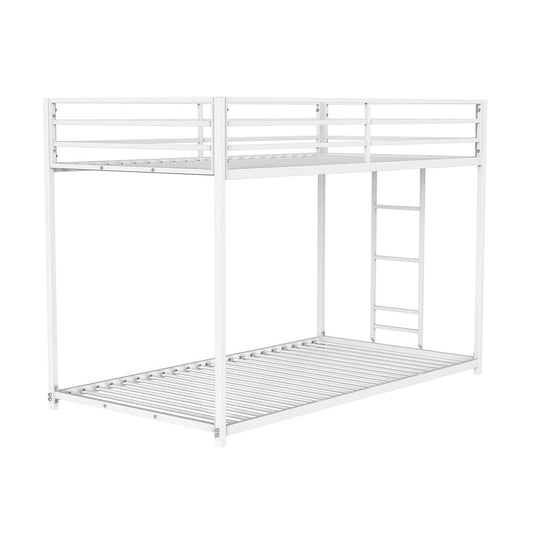 Furniture of America - Rothwell Twin/Twin Metal Bunk Bed in Matte White - FM-BK1200WH-TT View 1