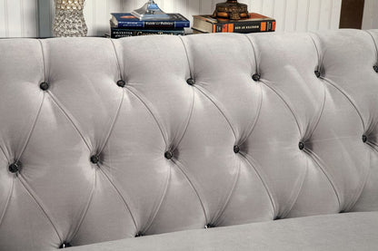 Furniture of America - Rotterdam Sectional in Warm Gray/Black/Silver - SM2261-PK View 3