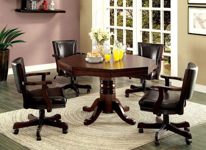 Furniture of America - Rowan 5 Pc. Dining Table Set in Cherry - CM-GM339T-5PC View 1