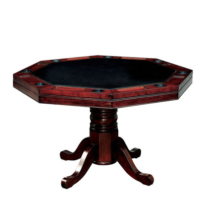 Furniture of America - Rowan Game Table in Cherry - CM-GM339T-TABLE View 1