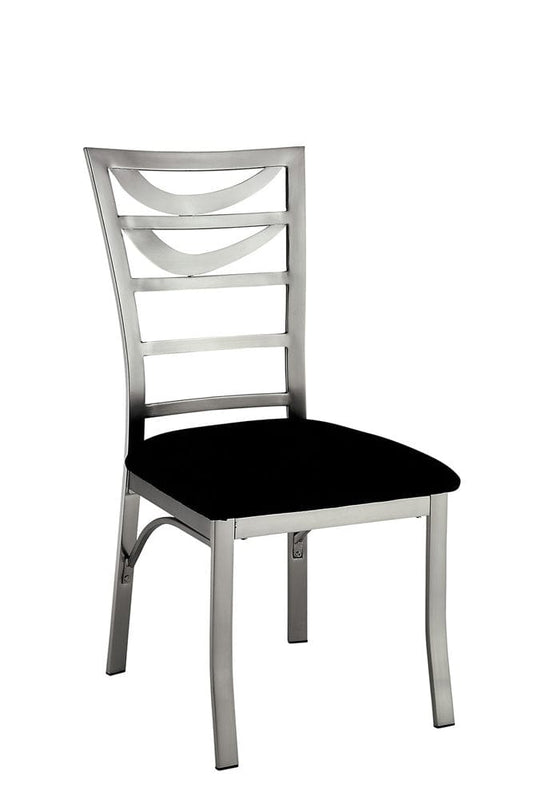 Furniture of America - Roxo Side Chair Set of 2 in Silver/Black - CM3729SC-2PK View 1
