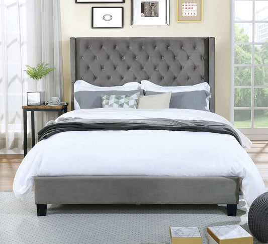 Furniture of America - Ryleigh E.King Bed in Gray - FM7141GY-EK-BED View 1