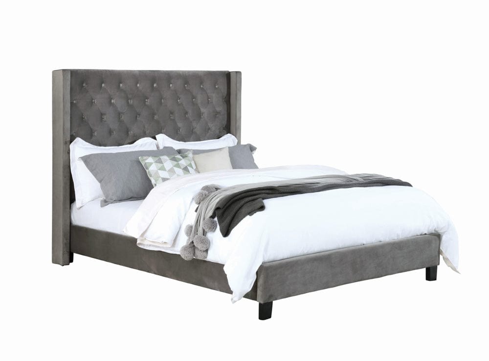 Furniture of America - Ryleigh Queen Bed in Gray - FM7141GY-Q-BED View 4