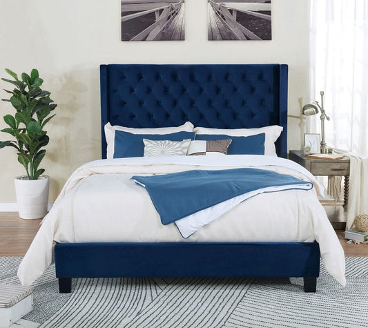 Furniture of America - Ryleigh Queen Bed in Navy - FM7141NV-Q-BED View 1