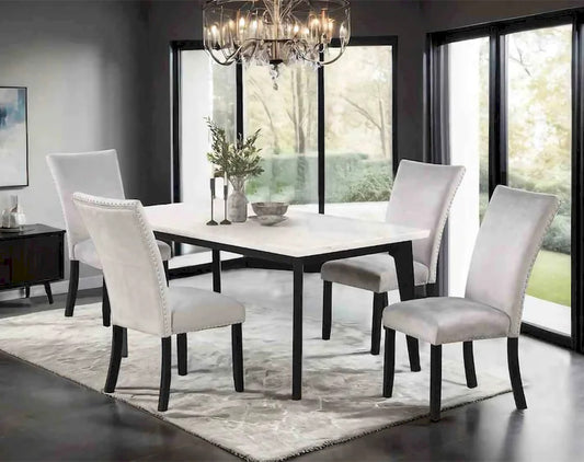 Furniture of America - Sabro - 5 Pc. Rect Dining Table Set - FM3330BK-T-5PC view 1
