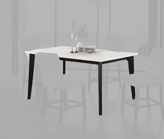 Furniture of America - Sabro Rect Counter Ht. Table in Black/White - FM3330BK-PT-TABLE View 1