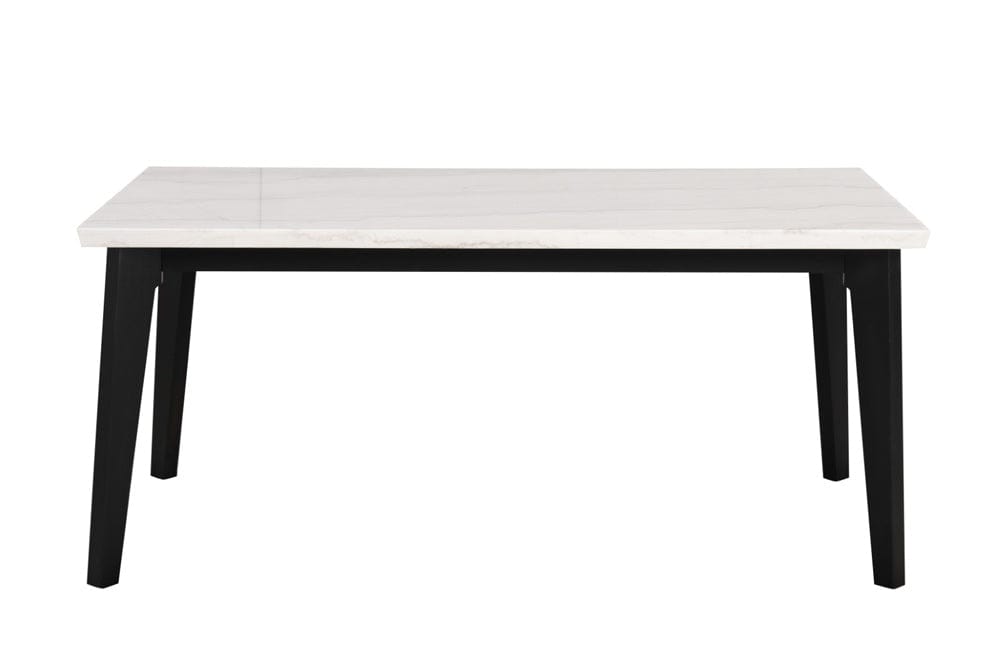 Furniture of America - Sabro Rect Dining Table w/ Marble Top in Black/White - FM3330BK-T-TABLE View 3