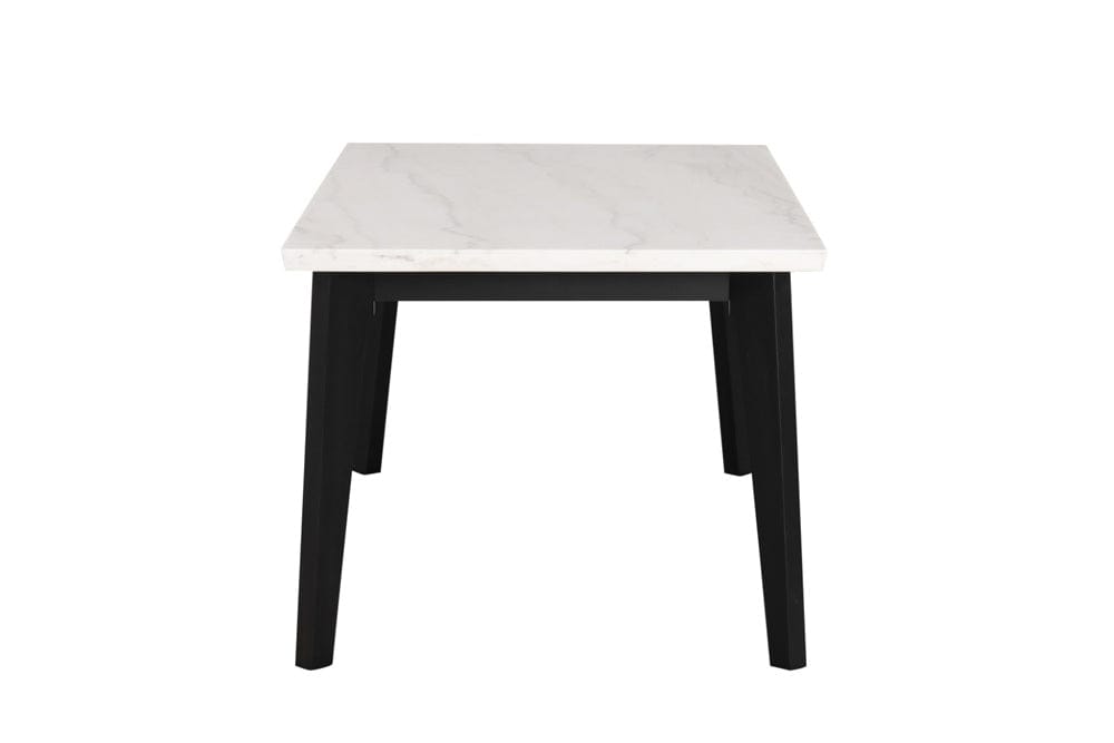 Furniture of America - Sabro Rect Dining Table w/ Marble Top in Black/White - FM3330BK-T-TABLE View 4