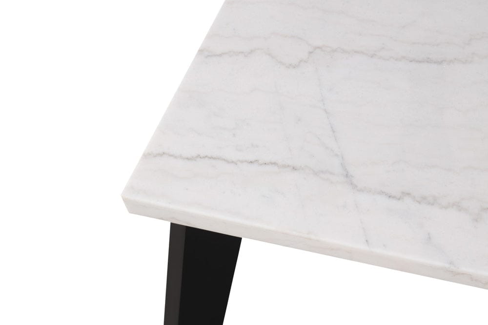 Furniture of America - Sabro Rect Dining Table w/ Marble Top in Black/White - FM3330BK-T-TABLE View 6