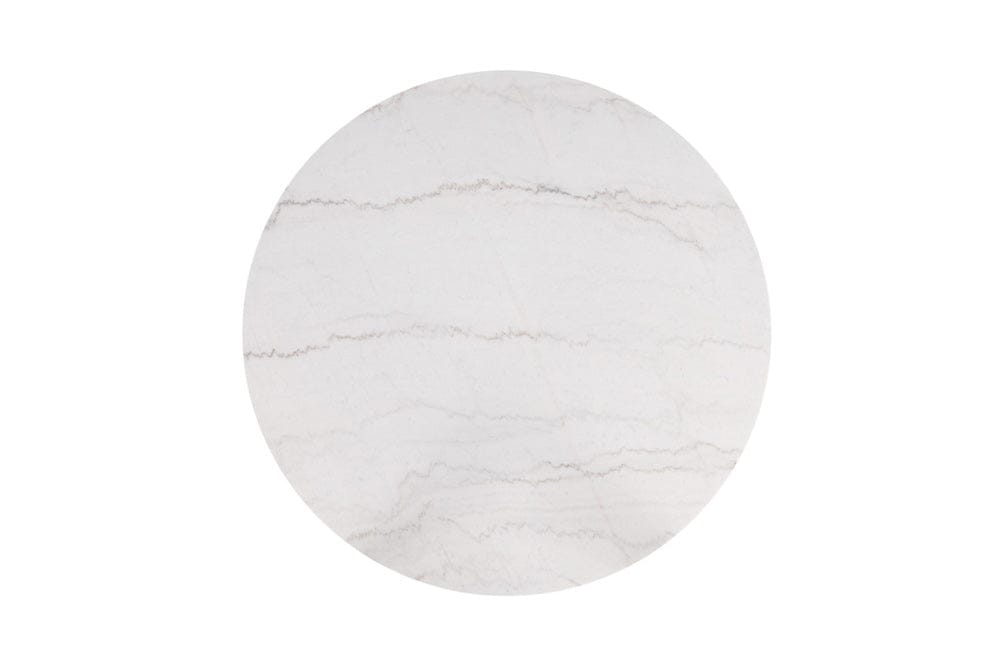 Furniture of America - Sabro Round Dining Table w/ Marble Top in Black/White - FM3330BK-RT-TABLE View 6