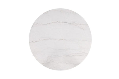 Furniture of America - Sabro Round Dining Table w/ Marble Top in Black/White - FM3330BK-RT-TABLE View 6