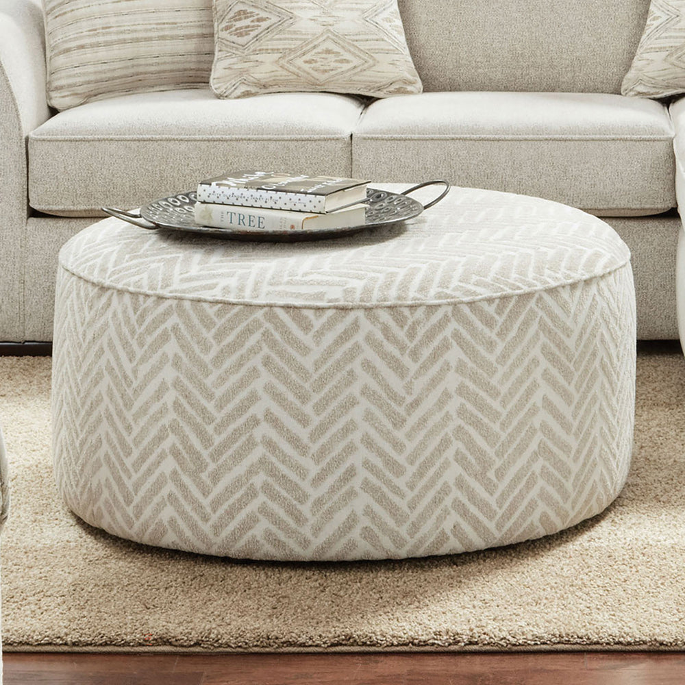 Furniture of America - Saltney Ottoman in Line Multi - SM8192-OT View 1