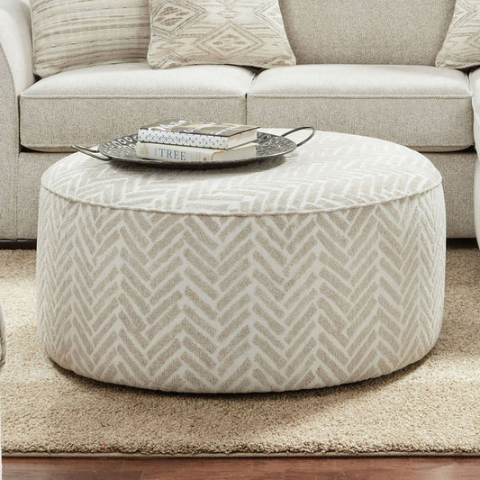 Furniture of America - Saltney Ottoman in Line Multi - SM8192-OT View 1